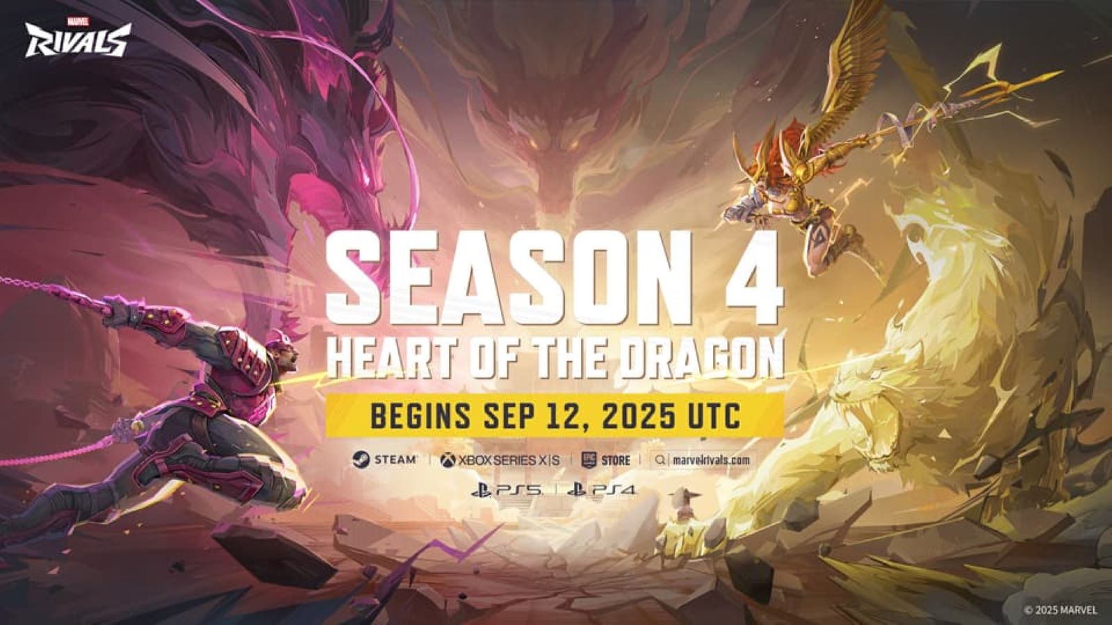 Marvel rivals season 4 heart of the dragon launches on september 12